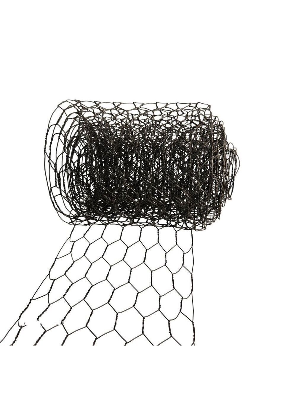 Green Chicken Wire Ribbon Roll 4 Inches Wide 3 Yards Long Hexagonal Mesh